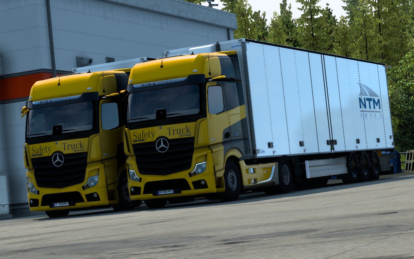 歐洲卡車模擬2聯(lián)運體驗 奔馳MP5運輸21噸機油從奧斯陸到哥特堡